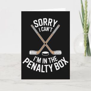 Sorry, dat kan ik niet. Ik zit in de penalty box v Kaart