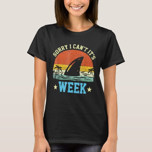Sorry dat kan niet het is week duikuitrusting haai t-shirt (Voorkant)