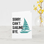 Sorry. Dat kan niet. Zeilen. Dag. Zeilboot Kaart (Gele Bloem)