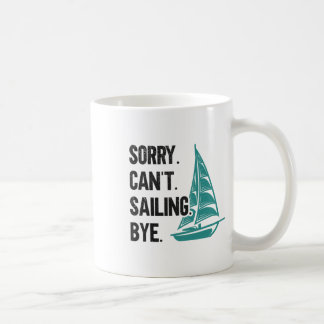 Sorry. Dat kan niet. Zeilen. Dag. Zeilboot Koffiemok
