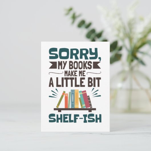 Sorry dat mijn boeken me een beetje een boekenrese briefkaart (Staand voorkant)