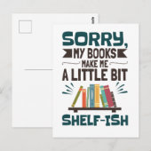 Sorry dat mijn boeken me een beetje een boekenrese briefkaart (Voorkant / Achterkant)