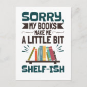 Sorry dat mijn boeken me een beetje een boekenrese briefkaart (Voorkant)