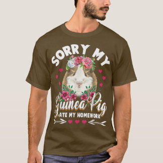 Sorry dat mijn cavia mijn Kinder studente G T-shirt