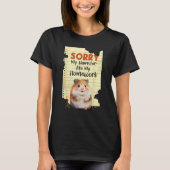 Sorry dat mijn hamster mijn huiswerk heeft opgeget t-shirt (Voorkant)