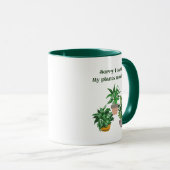 Sorry dat mijn planten me niet nodig hebben mok (Voorkant rechts)