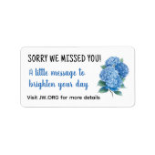 Sorry dat we je ministerie benodigdheden hebben ge etiket (Voorkant)