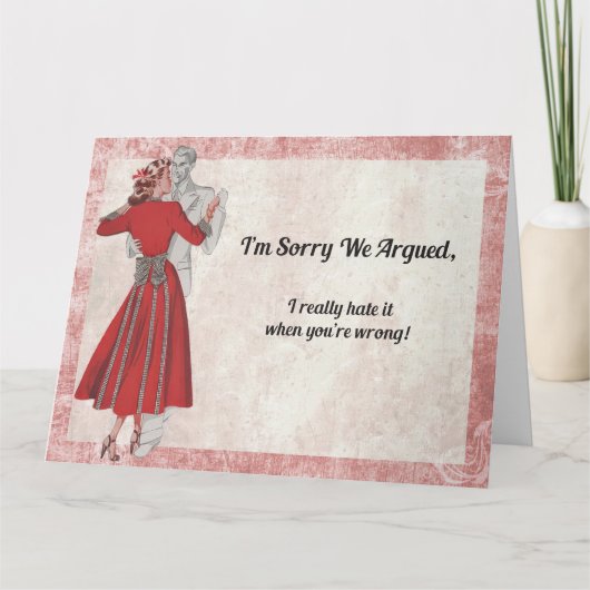 Sorry dat we ruzie hadden kaart (Voorkant)