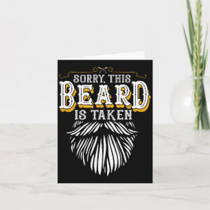 Sorry Deze Baard Is Bezet Country Retro Valentijn Kaart