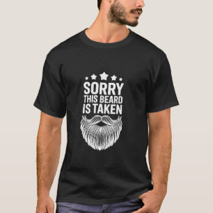 Sorry Deze Baard Is Bezet Grappig Ontwerp T-shirt