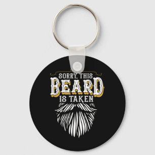 Sorry Deze Baard is Bezet Land Retro Valentijn Sleutelhanger