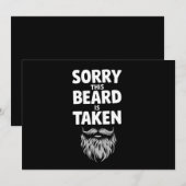 Sorry Deze Baard Is Bezet Valentijnsdag Koppels Kaart (Voorkant / Achterkant)