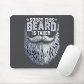 Sorry Deze Baard Is Bezette Echtgenoot Vader Funny Muismat (Met muis)