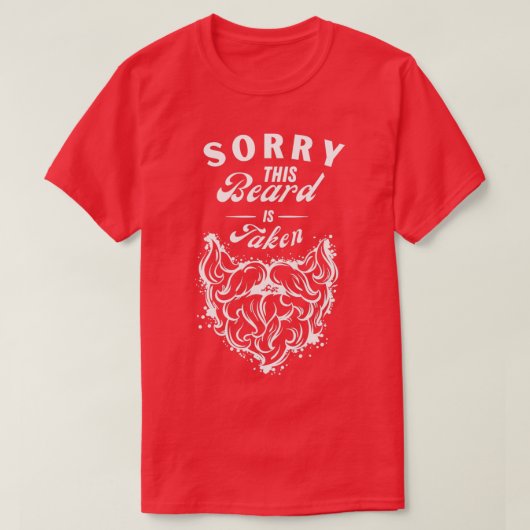 Sorry, deze baard is een grappig cadeau van de bea t-shirt (Design voorkant)