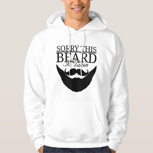 Sorry deze baard is genomen Vaderdag 2024 Gezegde Hoodie (Voorkant)