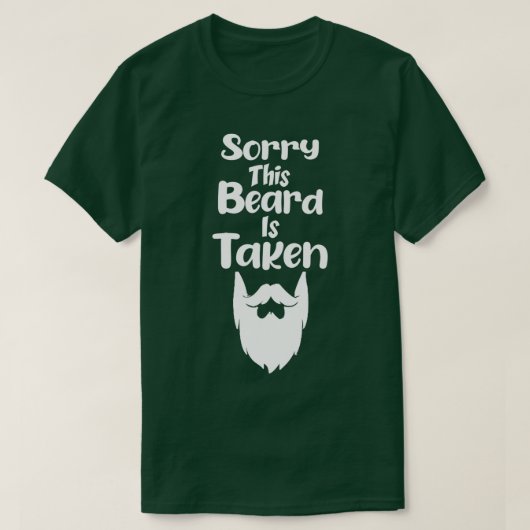 Sorry, deze baard wordt genomen Grappig Land Retro T-shirt (Design voorkant)