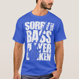 SORRY DEZE BASSIST IS GENOMEN grappig bassist cade T-shirt