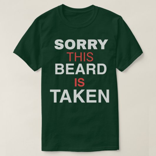 SORRY DEZE GEDACHT T-SHIRT (Design voorkant)