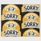 Sorry Emoticon Cadeaupapier (Vlak)