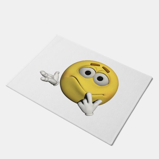 Sorry emoticon deurmat (Schuin)