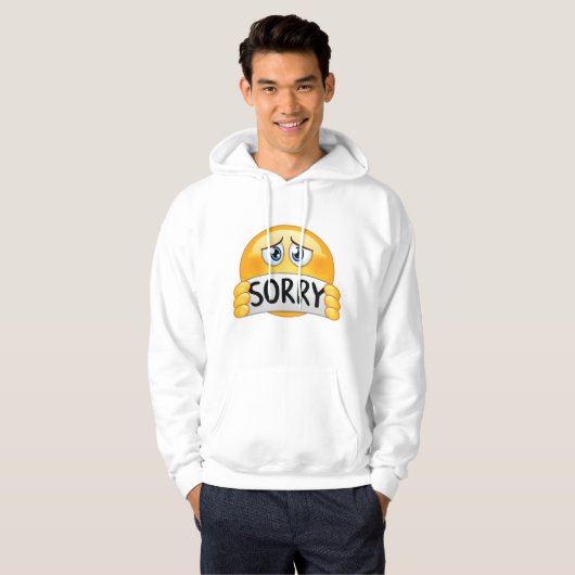 Sorry Emoticon Hoodie (Voorkant volledig)