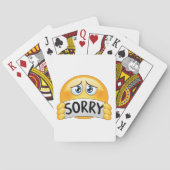 Sorry Emoticon Pokerkaarten (Achterkant)