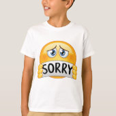 Sorry Emoticon T-shirt (Voorkant)