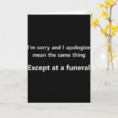 Sorry en ik bied mijn excuses aan ....zelfde ding kaart (Gele Bloem)