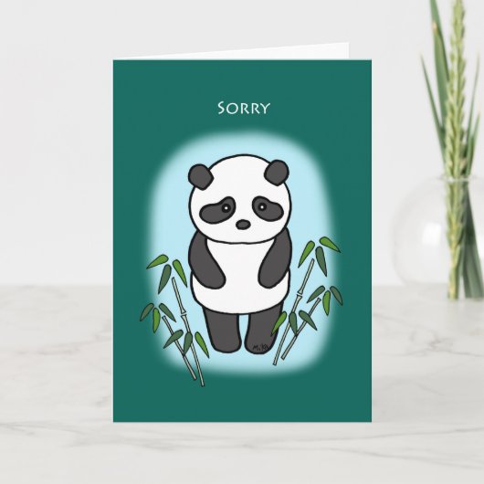 Sorry excuses voor mijn excuses Sad Panda. Kaart (Voorkant)