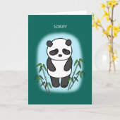 Sorry excuses voor mijn excuses Sad Panda. Kaart (Gele Bloem)