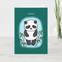 Sorry excuses voor mijn excuses Sad Panda. Kaart