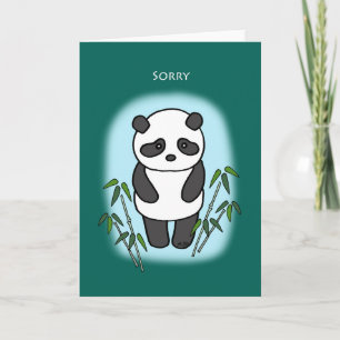 Sorry excuses voor mijn excuses Sad Panda. Kaart