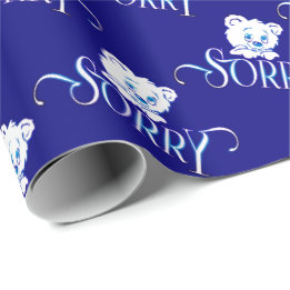 SORRY EYES BEER OP DONKERBLAUW CADEAUPAPIER