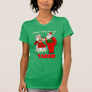 Sorry Fellas, ik ben meegenomen (Santa en Mrs Clau T-shirt