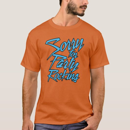 Sorry For Party Rocking retro T-shirt (Voorkant)