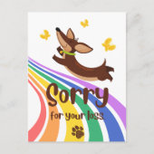 Sorry for the Loss of Your Dog Ansichtkaart Briefkaart (Voorkant)
