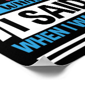 Sorry For What I Said When I Was Low T1d  Poster (Hoek)