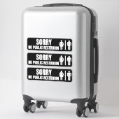 Sorry geen publieke ruitplaats sticker (Koffer)