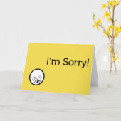 " Sorry!" Gele wenskaart Kaart (Gele Bloem)