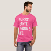 Sorry, Gerbils kan niet vaarwel zeggen T-shirt (Voorkant volledig)