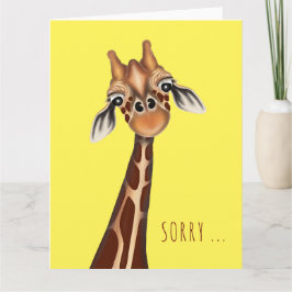 Sorry. Giraffe Wenskaart Kaart