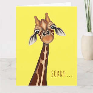 Sorry. Giraffe Wenskaart Kaart
