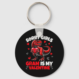 Sorry Girls Gram Is Mijn Valentijnsdag Dinosaurus  Sleutelhanger