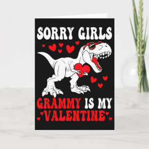 Sorry Girls Grammy Is Mijn Valentijnsdag Dinosauru Kaart