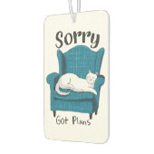 Sorry Got Plans Funny Cat Lover Gift  Luchtverfrisser (Links)