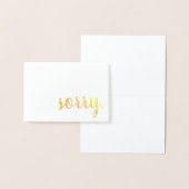 Sorry gouden folie folie kaarten (Display)