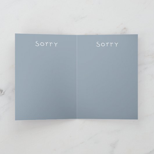 Sorry Grey Kaart (Binnen)