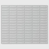 Sorry, grijs wit, modern, vet geschenk cadeaupapier (Vlak)