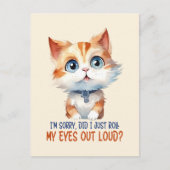 Sorry, heb ik mijn ogen hardop uitgestoken? – Sass Briefkaart (Voorkant)