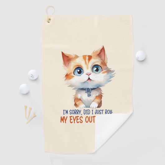 Sorry, heb ik mijn ogen hardop uitgestoken? – Sass Golfhanddoek (Insitu)